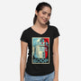 Droid Propaganda-Womens-V-Neck-Tee-mekazoo