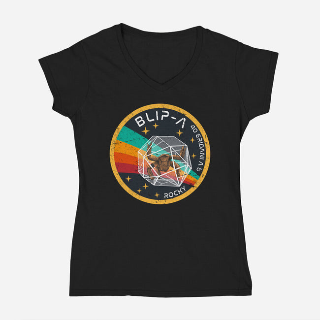 40 Eridani A B Vintage-Womens-V-Neck-Tee-DrMonekers