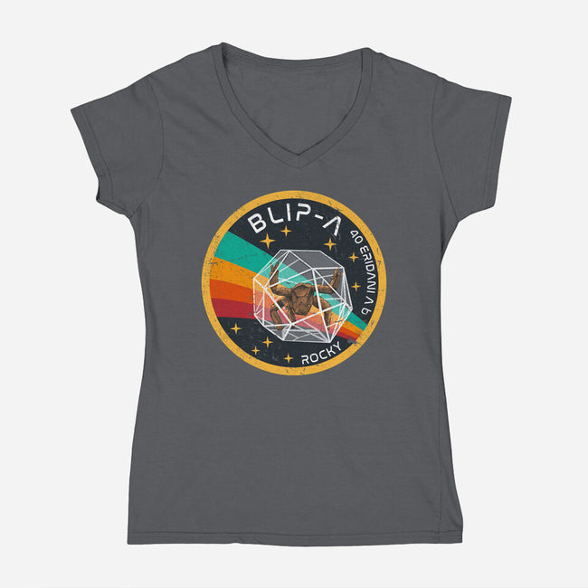 40 Eridani A B Vintage-Womens-V-Neck-Tee-DrMonekers