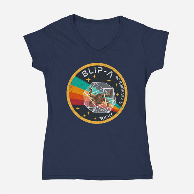 40 Eridani A B Vintage-Womens-V-Neck-Tee-DrMonekers