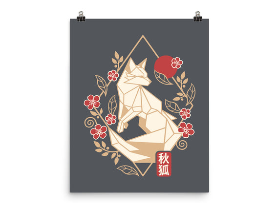 Geometric Autumn Fox