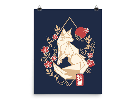 Geometric Autumn Fox