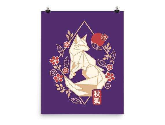 Geometric Autumn Fox