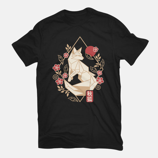 Geometric Autumn Fox-Mens-Basic-Tee-NemiMakeit