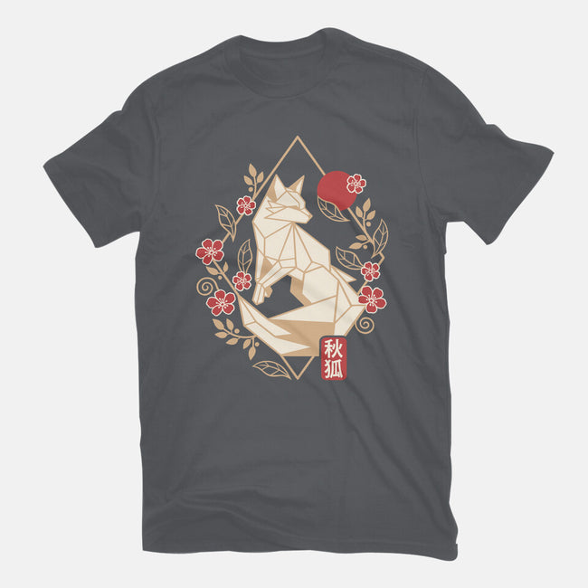 Geometric Autumn Fox-Unisex-Basic-Tee-NemiMakeit