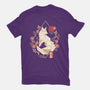Geometric Autumn Fox-Womens-Fitted-Tee-NemiMakeit
