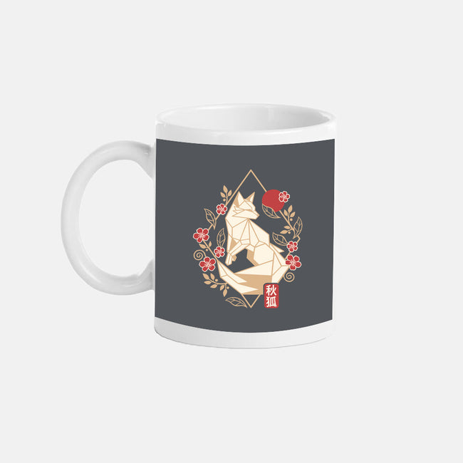 Geometric Autumn Fox-None-Mug-Drinkware-NemiMakeit