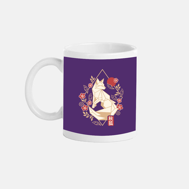 Geometric Autumn Fox-None-Mug-Drinkware-NemiMakeit