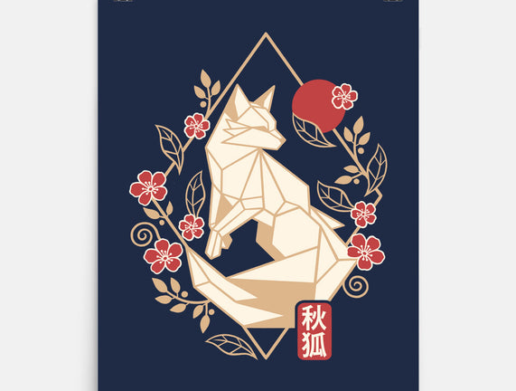Geometric Autumn Fox