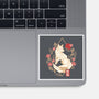 Geometric Autumn Fox-None-Glossy-Sticker-NemiMakeit