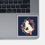 Geometric Autumn Fox-None-Glossy-Sticker-NemiMakeit