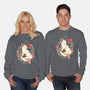 Geometric Autumn Fox-Unisex-Crew Neck-Sweatshirt-NemiMakeit