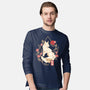 Geometric Autumn Fox-Mens-Long Sleeved-Tee-NemiMakeit