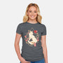 Geometric Autumn Fox-Womens-Fitted-Tee-NemiMakeit