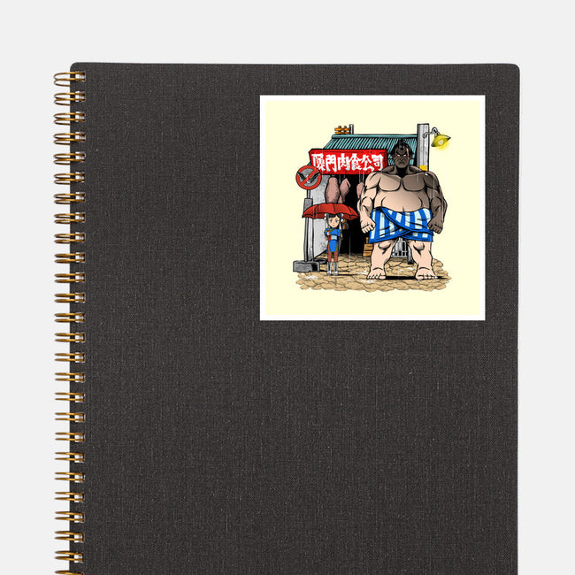 My Neighbor Sumo-None-Glossy-Sticker-joerawks