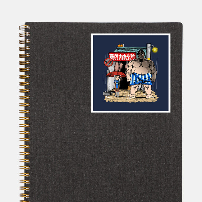 My Neighbor Sumo-None-Glossy-Sticker-joerawks
