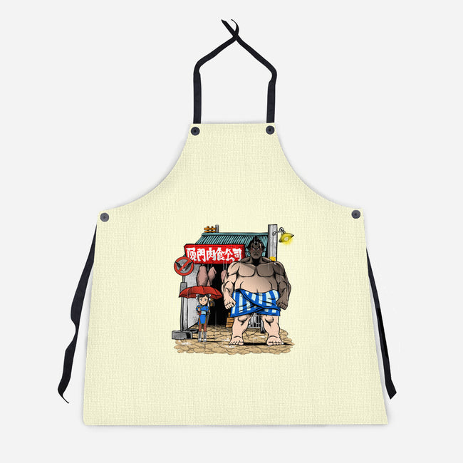 My Neighbor Sumo-Unisex-Kitchen-Apron-joerawks