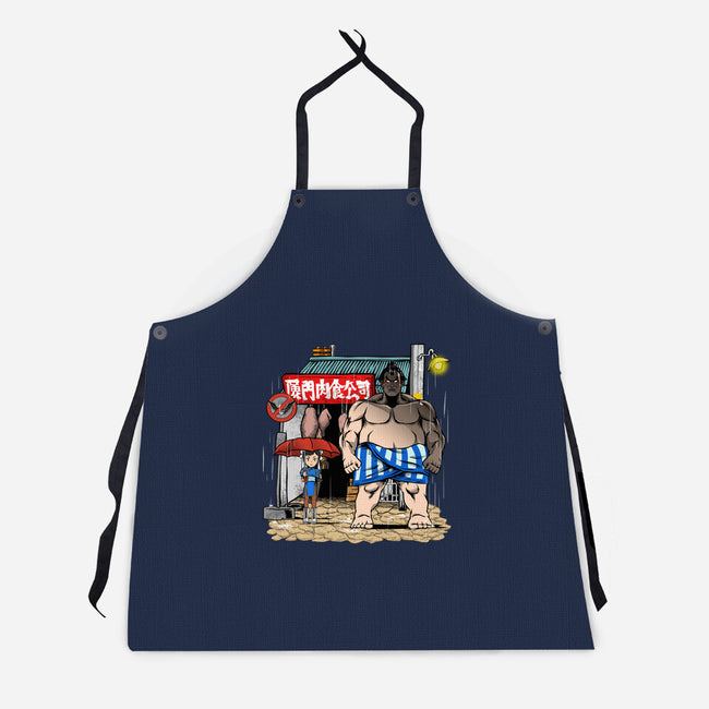 My Neighbor Sumo-Unisex-Kitchen-Apron-joerawks