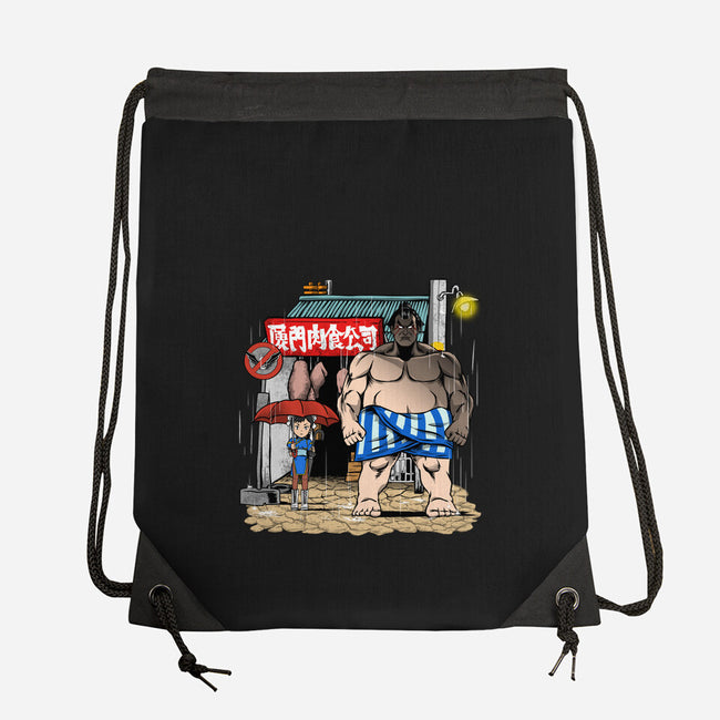 My Neighbor Sumo-None-Drawstring-Bag-joerawks