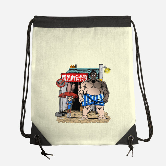 My Neighbor Sumo-None-Drawstring-Bag-joerawks