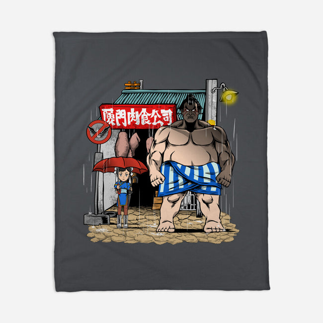 My Neighbor Sumo-None-Fleece-Blanket-joerawks