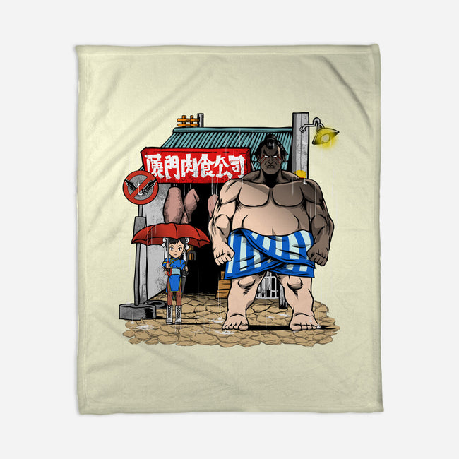 My Neighbor Sumo-None-Fleece-Blanket-joerawks