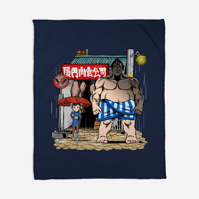 My Neighbor Sumo-None-Fleece-Blanket-joerawks