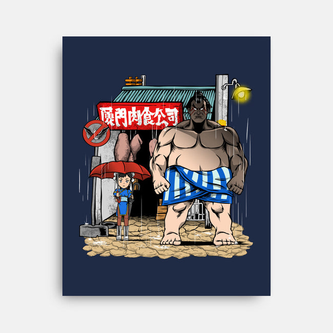 My Neighbor Sumo-None-Stretched-Canvas-joerawks
