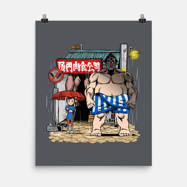 My Neighbor Sumo-None-Matte-Poster-joerawks