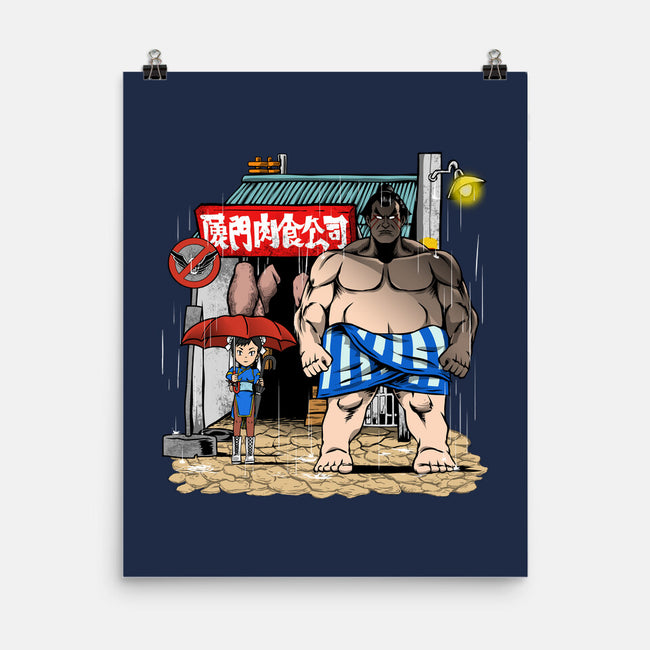 My Neighbor Sumo-None-Matte-Poster-joerawks