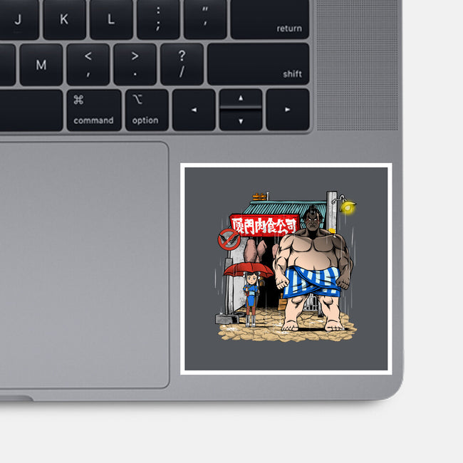 My Neighbor Sumo-None-Glossy-Sticker-joerawks