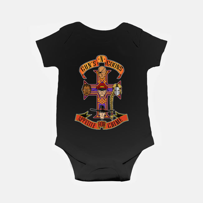 Appetite For Crime-Baby-Basic-Onesie-joerawks