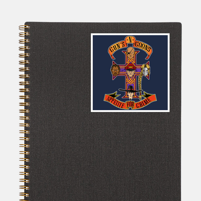 Appetite For Crime-None-Glossy-Sticker-joerawks