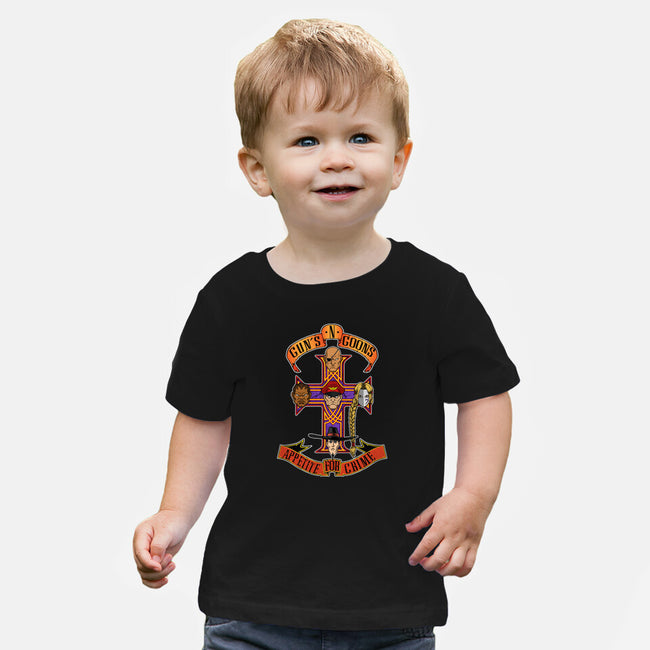 Appetite For Crime-Baby-Basic-Tee-joerawks