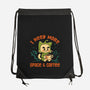 I Need More Space & Coffee-None-Drawstring-Bag-worlddominationforcats