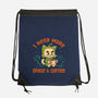 I Need More Space & Coffee-None-Drawstring-Bag-worlddominationforcats