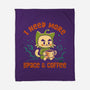 I Need More Space & Coffee-None-Fleece-Blanket-worlddominationforcats