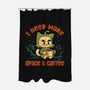 I Need More Space & Coffee-None-Polyester-Shower Curtain-worlddominationforcats