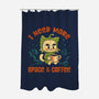 I Need More Space & Coffee-None-Polyester-Shower Curtain-worlddominationforcats