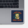 I Need More Space & Coffee-None-Glossy-Sticker-worlddominationforcats