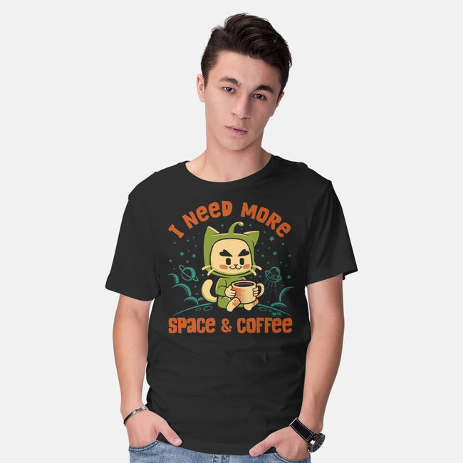 I Need More Space & Coffee-Mens-Basic-Tee-worlddominationforcats