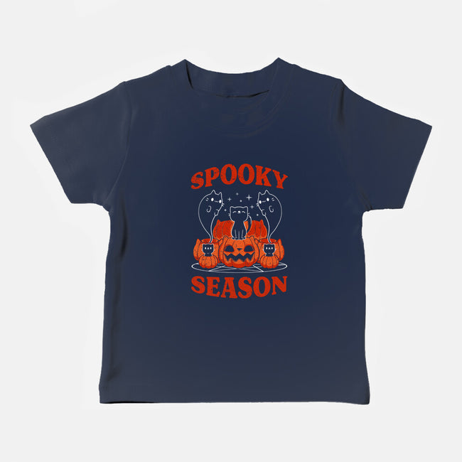Spooky Season Cats-Baby-Basic-Tee-tobefonseca