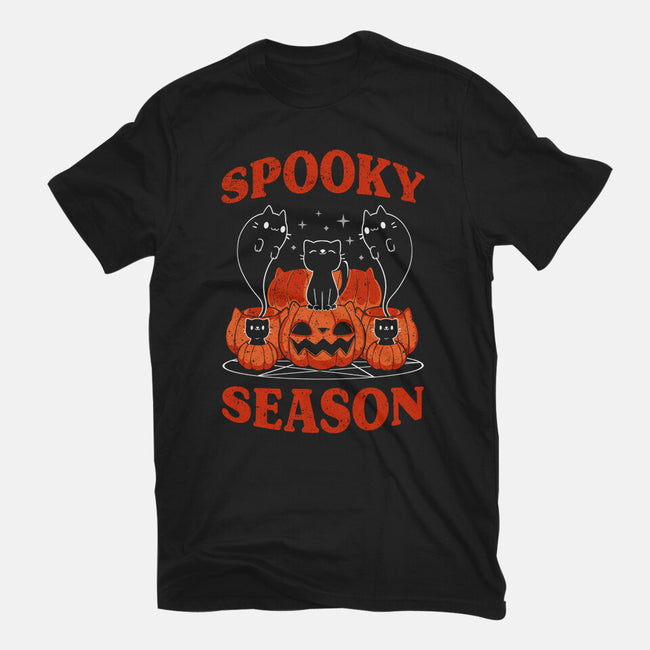 Spooky Season Cats-Youth-Basic-Tee-tobefonseca