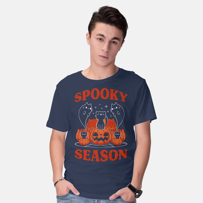 Spooky Season Cats-Mens-Basic-Tee-tobefonseca