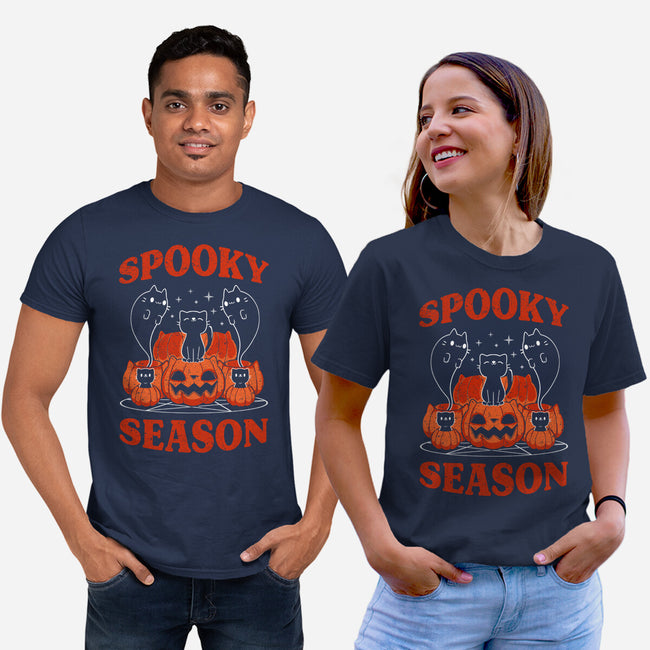 Spooky Season Cats-Unisex-Basic-Tee-tobefonseca