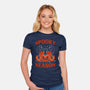 Spooky Season Cats-Womens-Fitted-Tee-tobefonseca