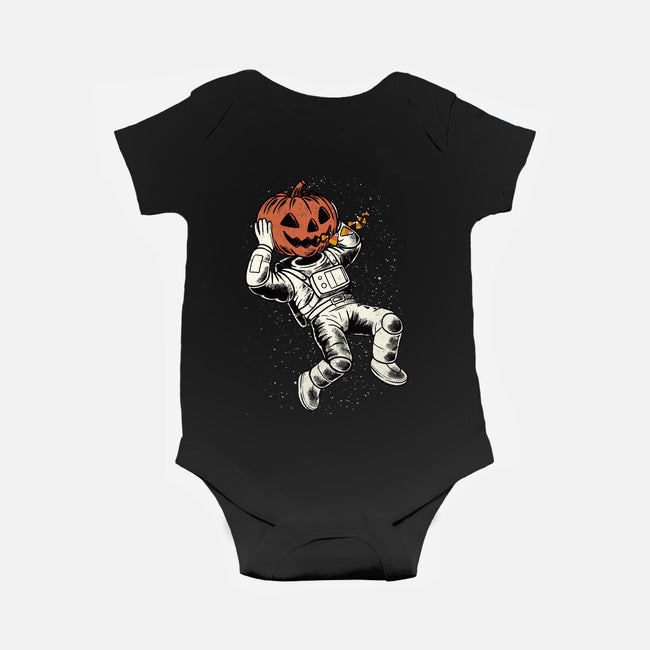 Trick Or Treat Astronaut Halloween-Baby-Basic-Onesie-tobefonseca