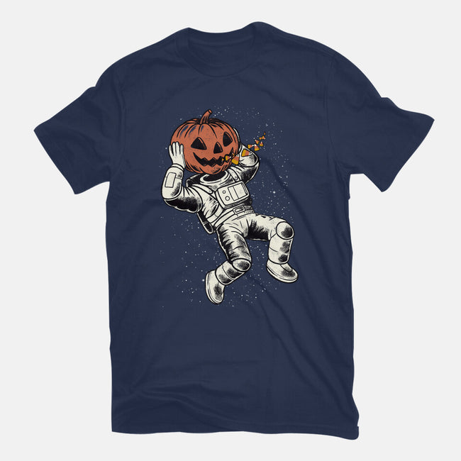 Trick Or Treat Astronaut Halloween-Mens-Basic-Tee-tobefonseca