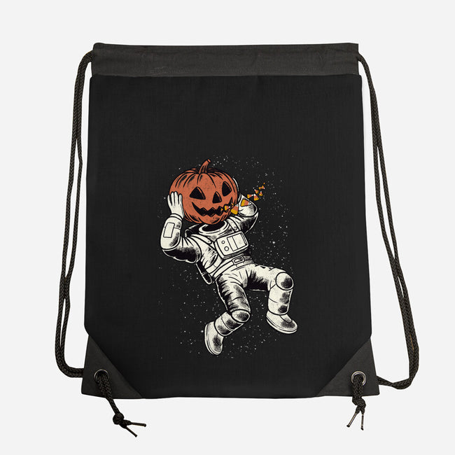 Trick Or Treat Astronaut Halloween-None-Drawstring-Bag-tobefonseca