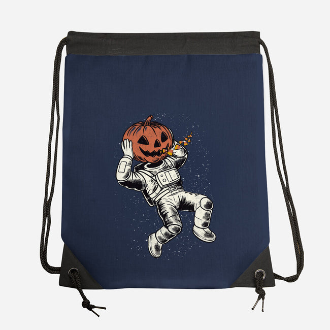 Trick Or Treat Astronaut Halloween-None-Drawstring-Bag-tobefonseca